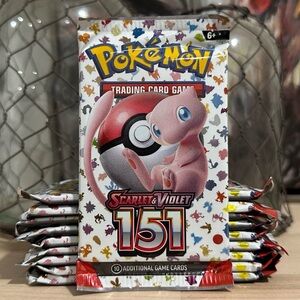 New! (5) English Pokémon TCG: Scarlet & Violet—151 Booster Packs